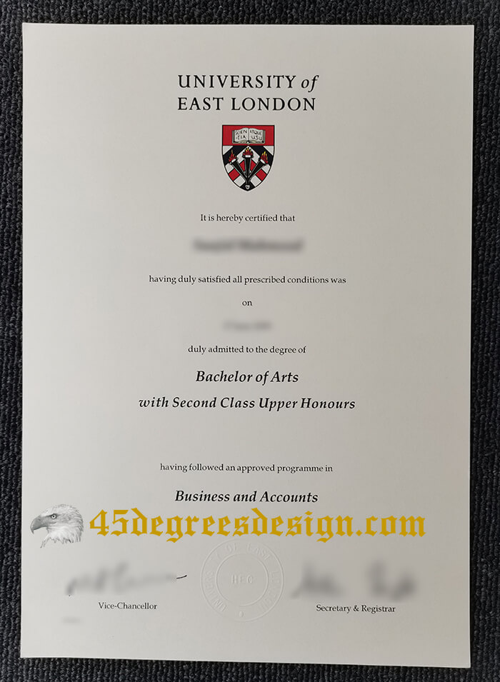 Buy Fake University Of East London Bachelor Of Arts Degree