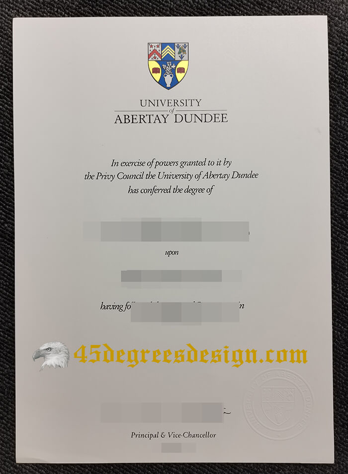 University of Abertay Dundee degree