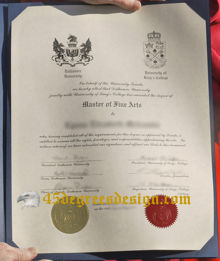 Dalhousie University jointly with University King's College fake degree