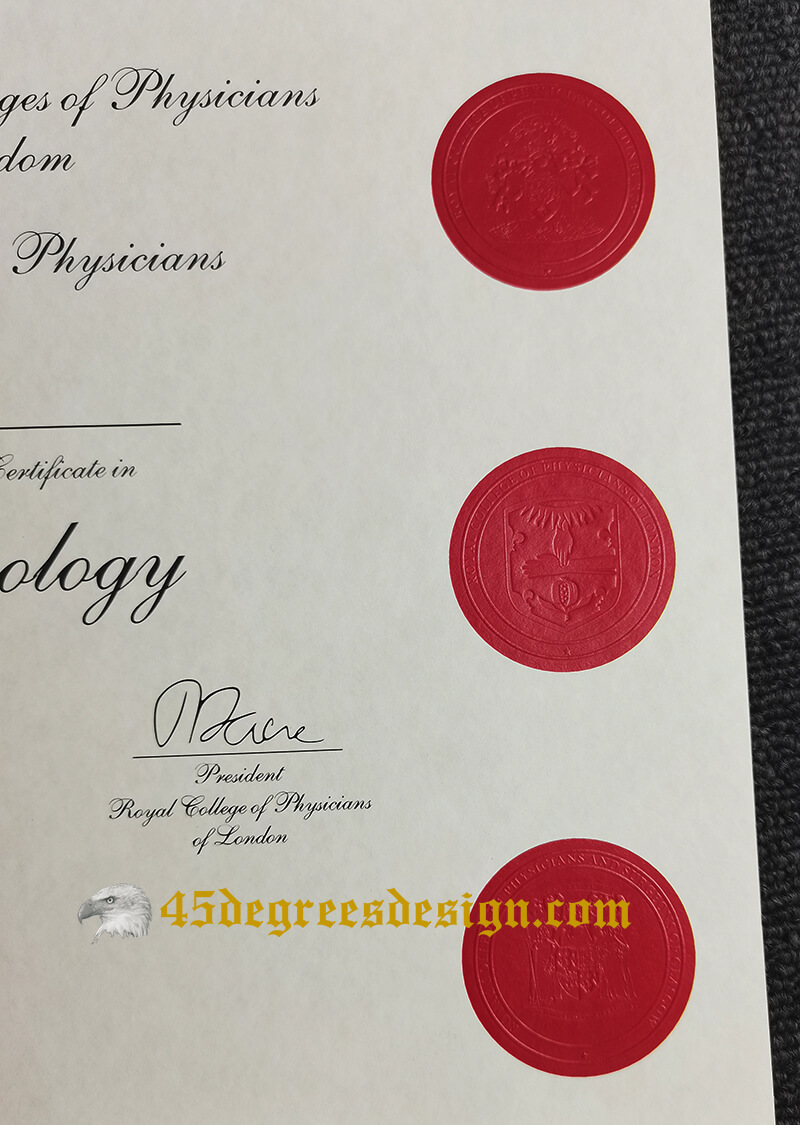 FRCP diploma stamp