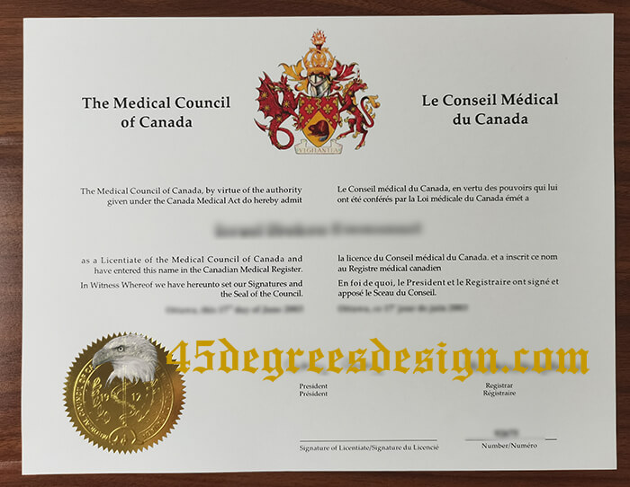  Licentiate of the medical Council of Canada