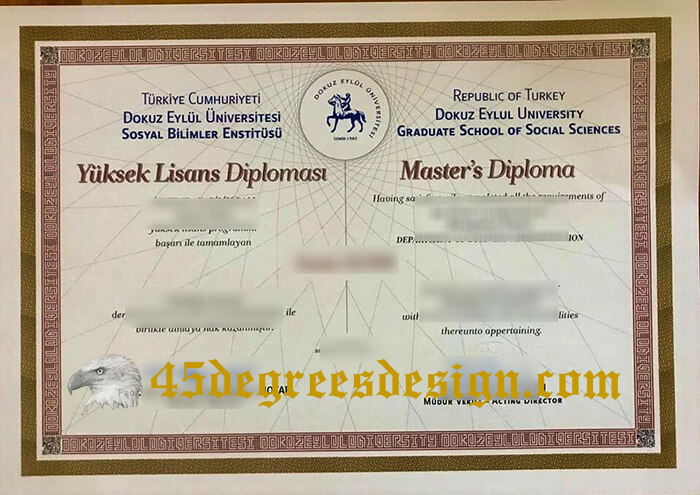 Dokuz Eylül University diploma 