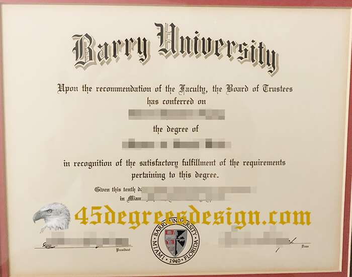 Barry University degree