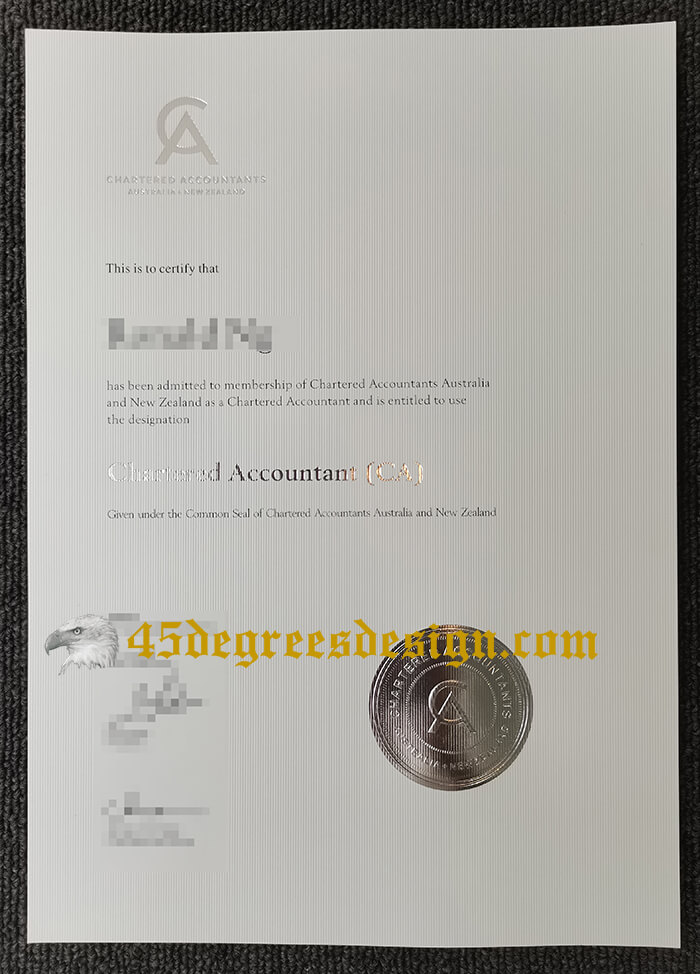 CA ANZ certificate