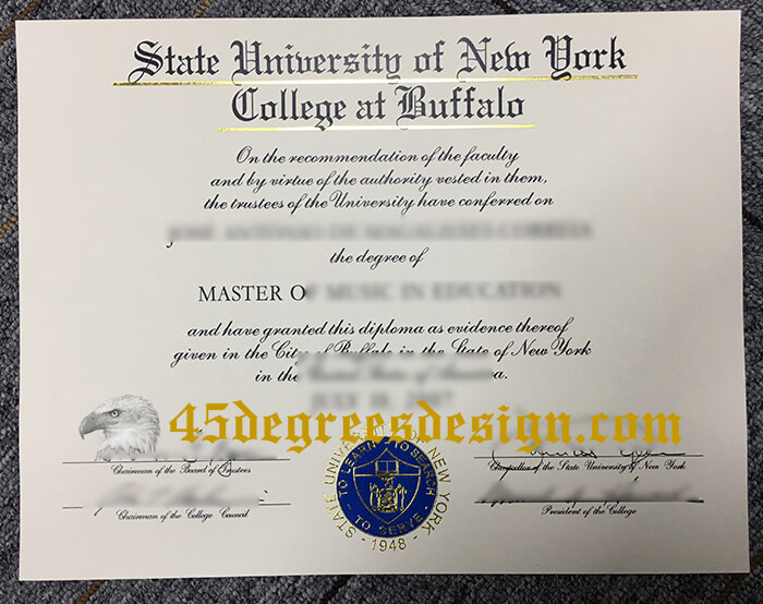 State University of New York College at Buffalo diploma State University of New York College at Buffalo diploma