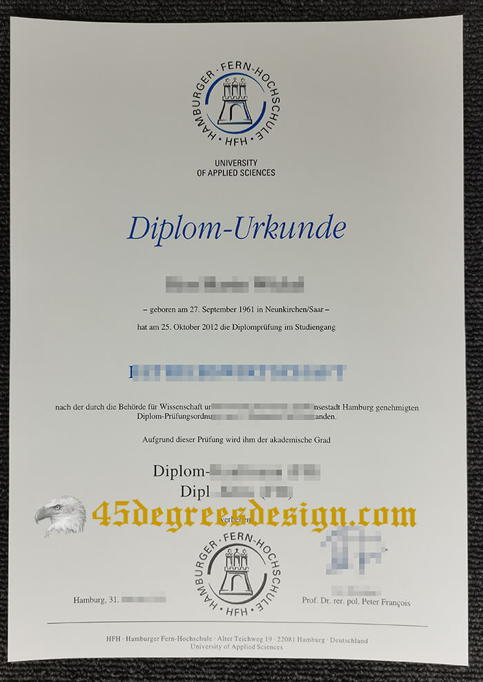 Hamburger Fern-Hochschule diploma Hamburger Fern-Hochschule diploma