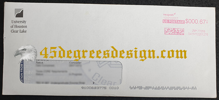 UHCL Transcript Envelope