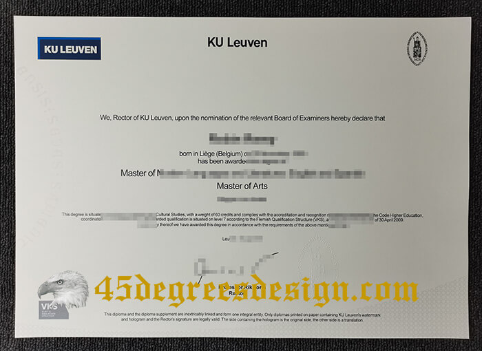 KU Leuven diploma 