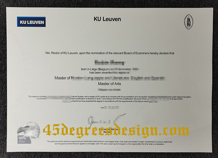 KU Leuven diploma KU Leuven diploma