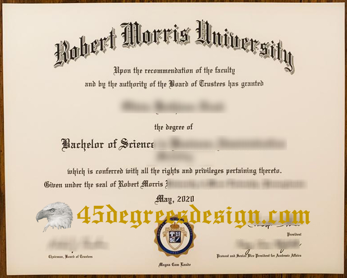 Robert Morris University diploma 