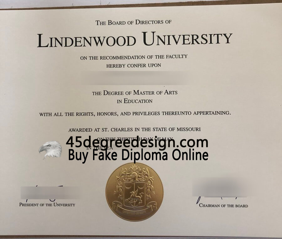Lindenwood University diploma 