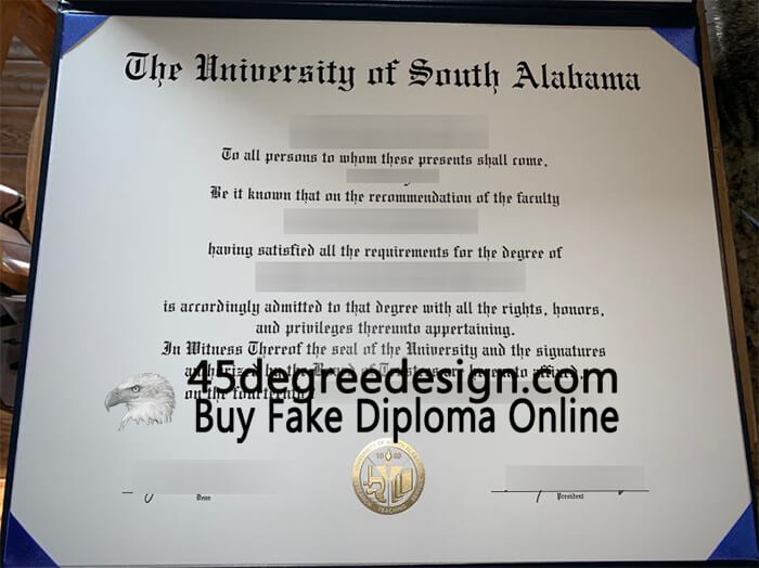 University of South Alabama diploma , Buy diploma online, USA degree.