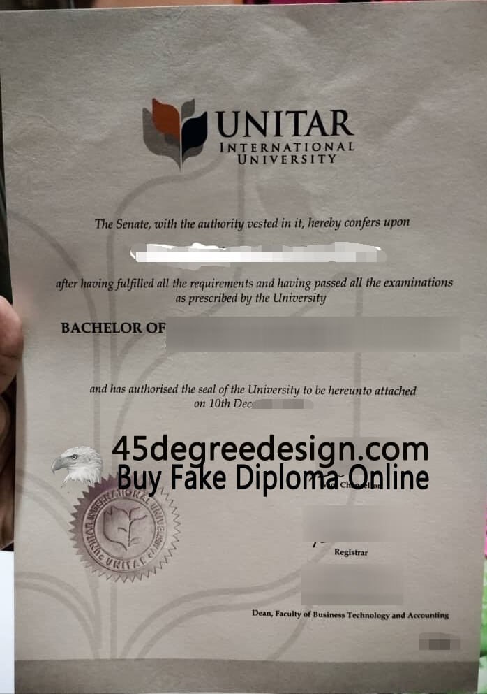 UNITAR International University diploma