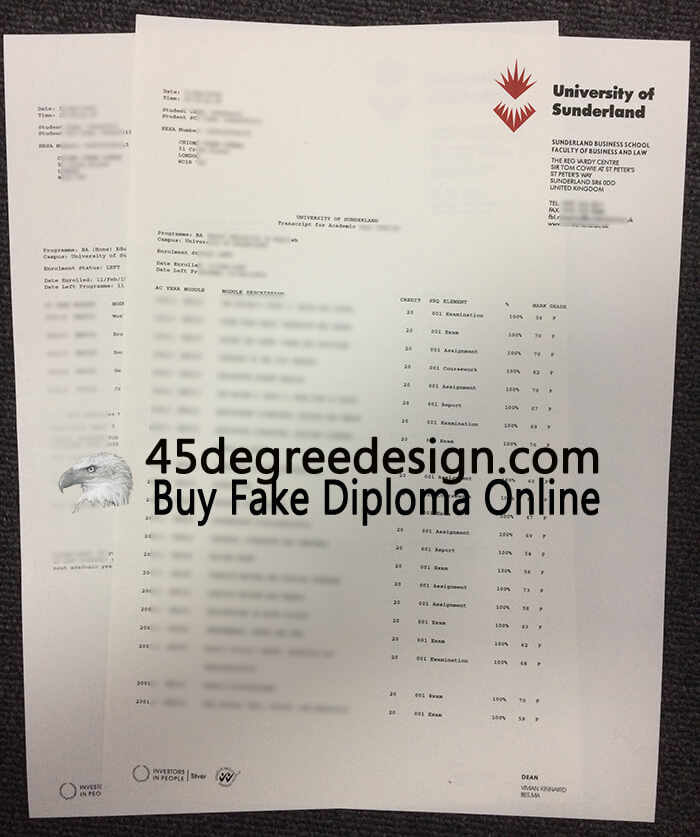 University Of Sunderland Transcript University Of Sunderland Transcript