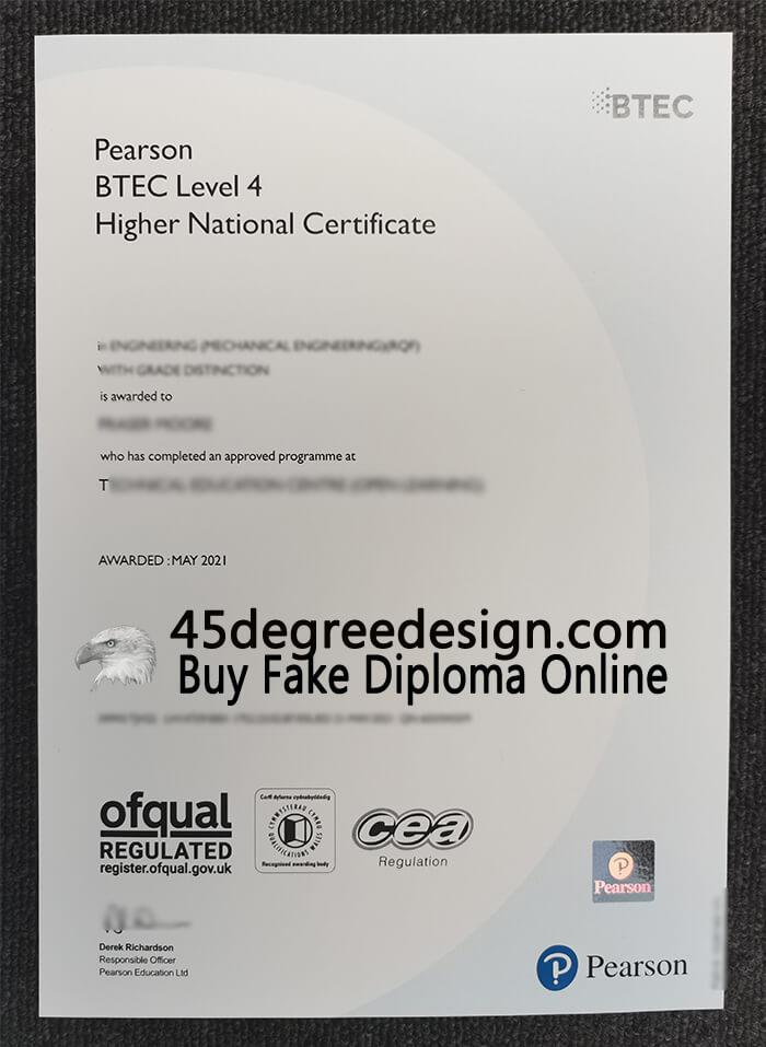 BTEC Level 4 Higher National Certificate 