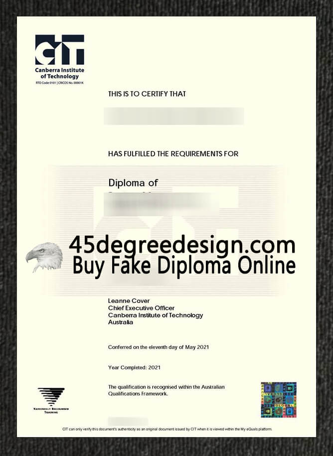 Canberra Institute of Technology (CIT) diploma  