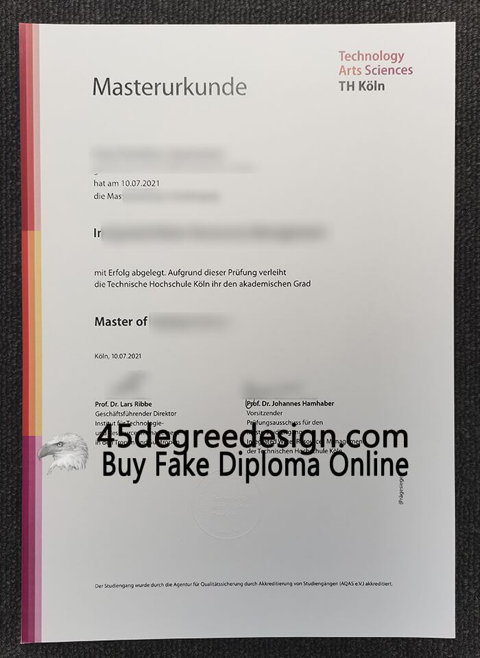 TH Köln – University of Applied Sciences diploma TH Köln – University of Applied Sciences diploma