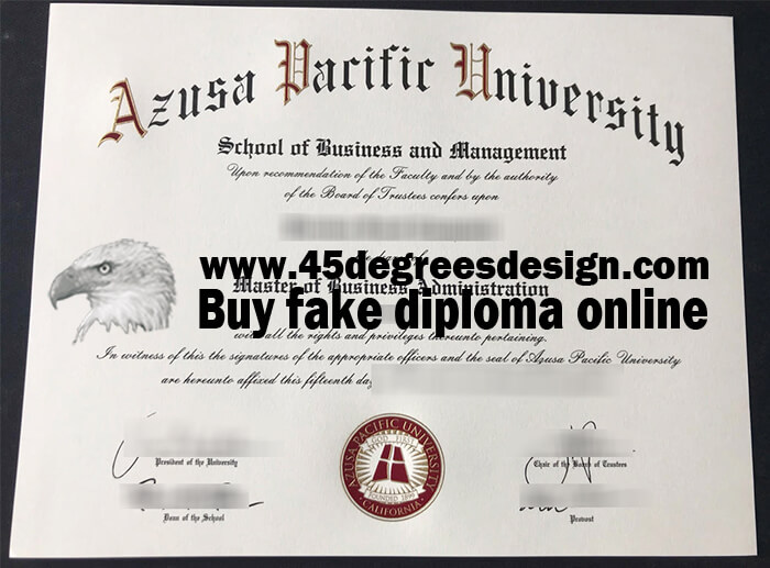 Azusa Pacific University (APU)  diploma 