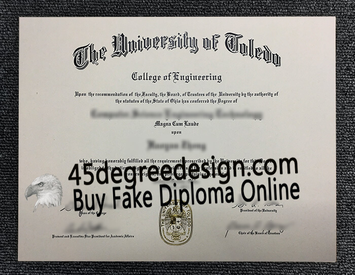 University of Toledo diploma, University of Toledo degree