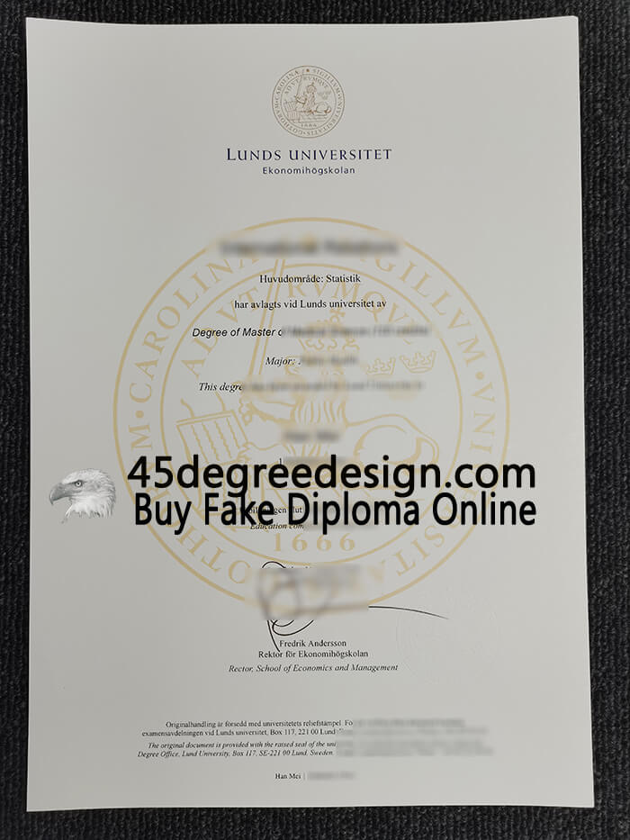 Lunds Universitet diploma