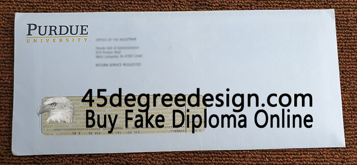 Purdue University Transcript Envelope