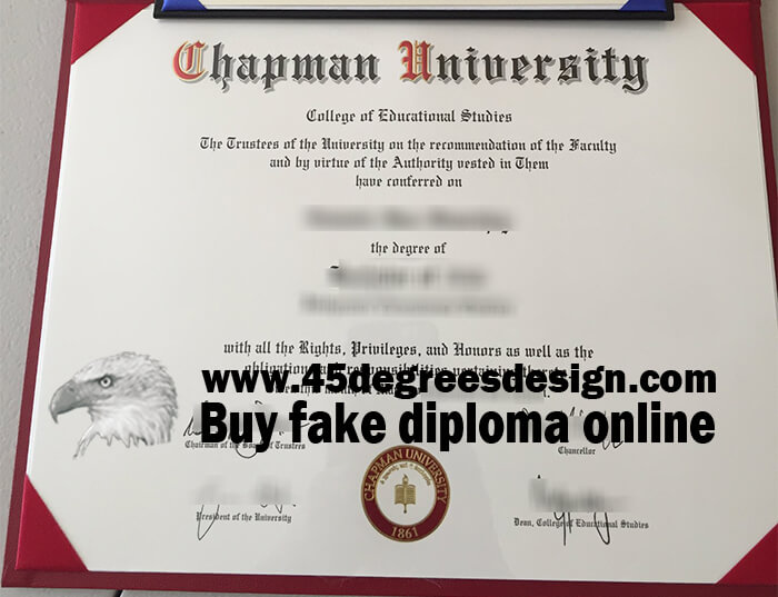 Chapman University diploma 