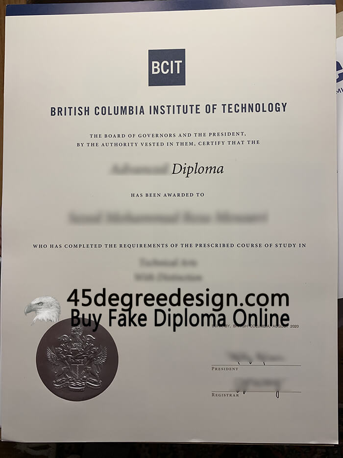  BCIT diploma
