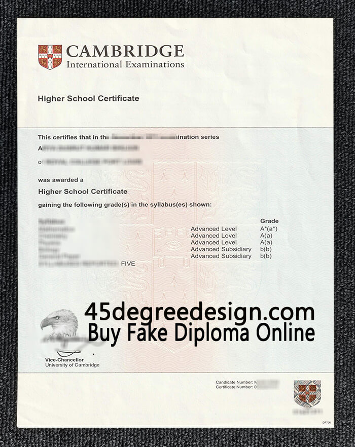 Cambridge Higher School Certificate