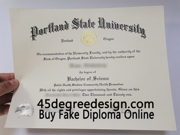 Portland State University BSc diploma, PSU degree Portland State University BSc diploma, PSU degree
