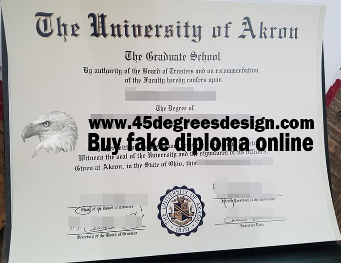 University of Akron diploma 