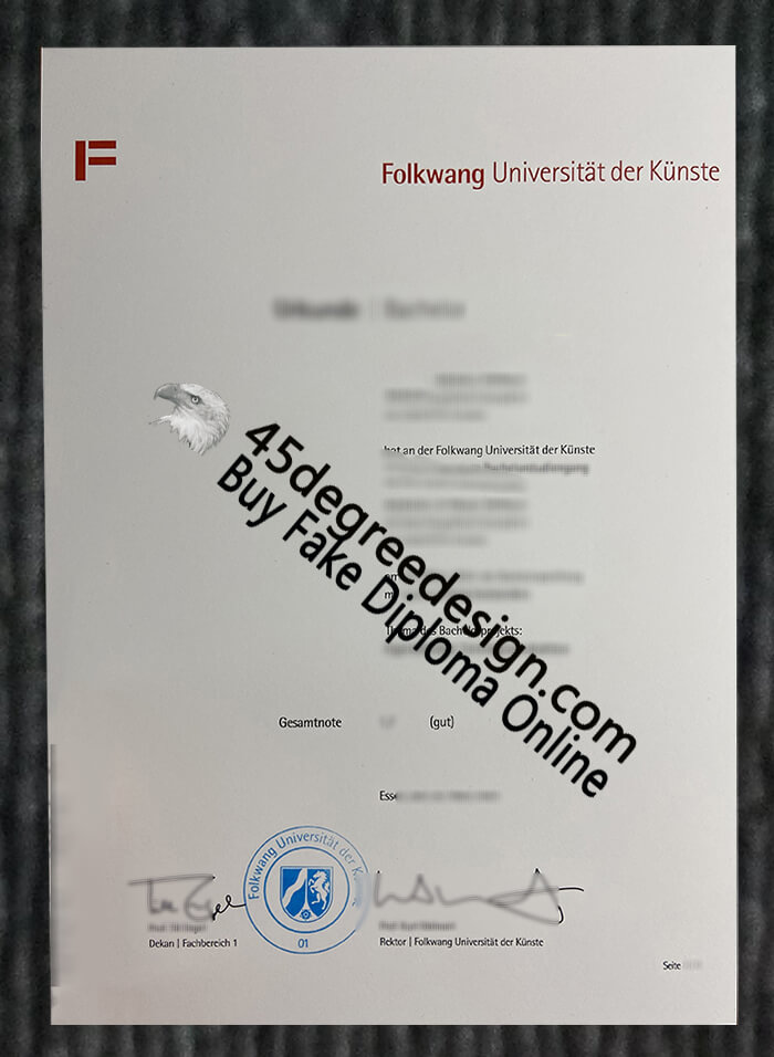 Folkwang Universität der Künste diploma 