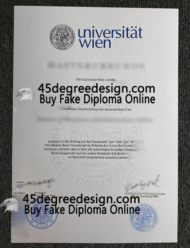 Universität Wien diploma 