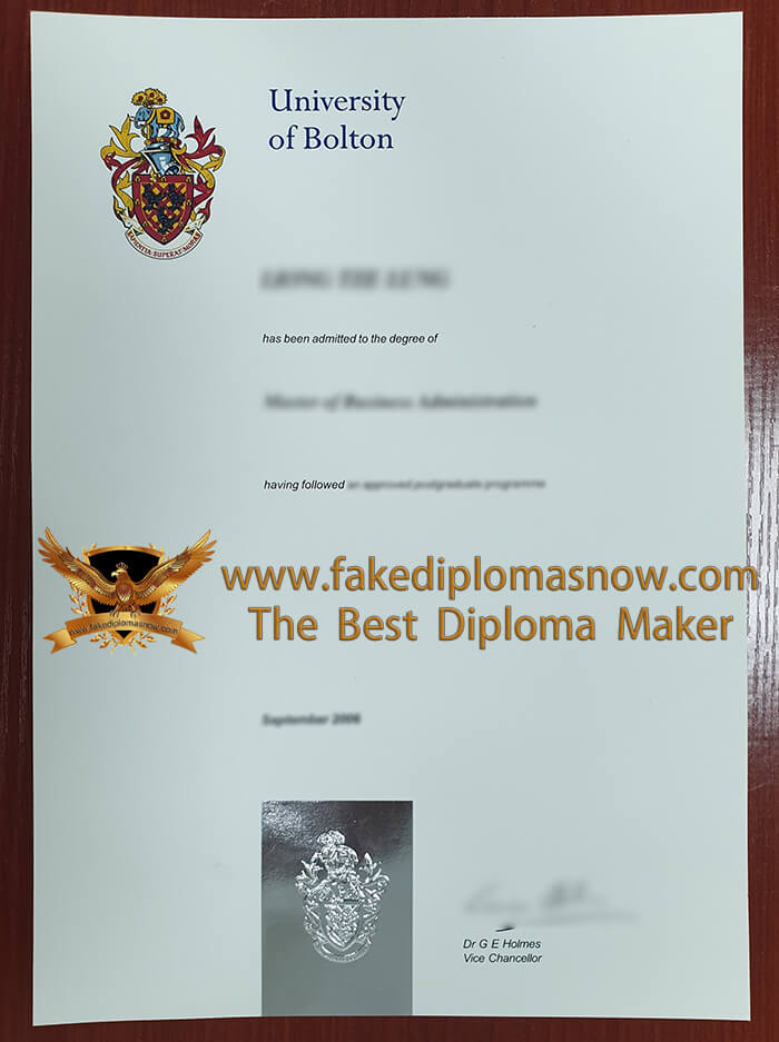 University of Bolton degree