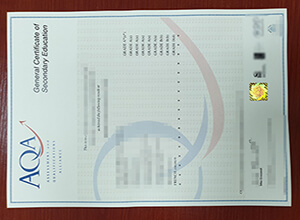 AQA GCSE Certificate, buy a fake certificate