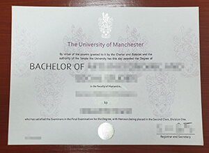 Manchester University diploma