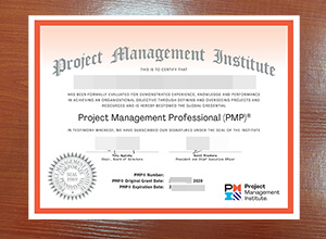 PMP certificate