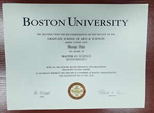 Boston University fake degree, Boston University diploma