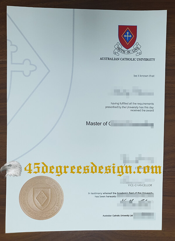  Australian Catholic University diploma