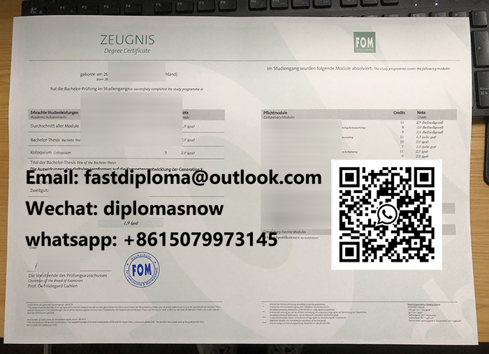FOM Hochschule für Oekonomie & Management Zeugnis FOM Hochschule für Oekonomie & Management Zeugnis