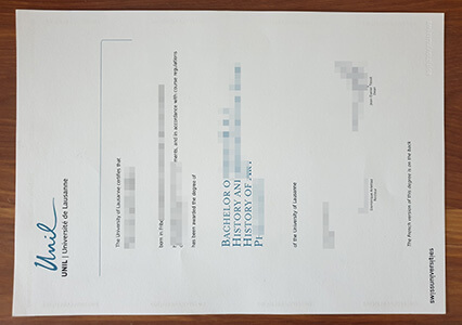 University of Lausanne diploma