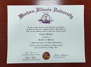 Western Illinois University diploma