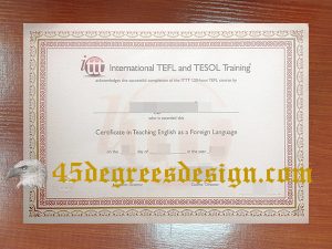 TEFL / TESOL qualification certificate