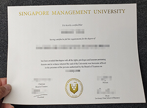 Make a fake Singapore Management University diploma