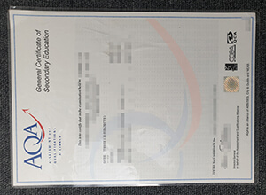 AQA GCSE certificate