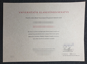 Fake Vniversitatis Glasgvensis Senatvs certificate