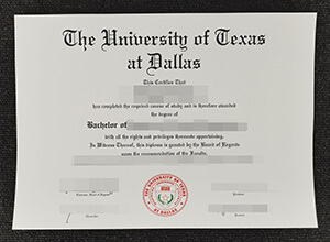 UT Dallas diploma