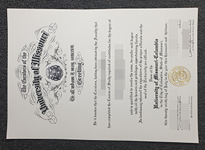 University of Missouri diploma