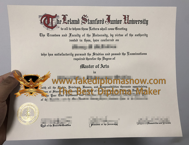 Buy a Stanford University Master's diploma