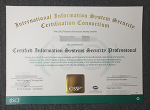 How long does it take to get fake CISSP certification? buy fake certificate