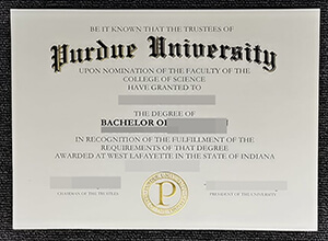 Purdue University diploma